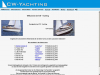 cw-yachting.de Webseite Vorschau