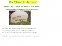 dorfchronik-haffkrug.de Webseite Vorschau