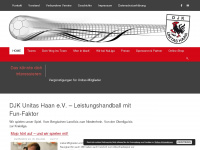 djk-unitas-haan.de Webseite Vorschau