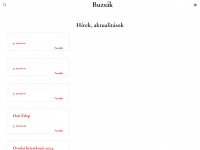 buzsak.hu Webseite Vorschau