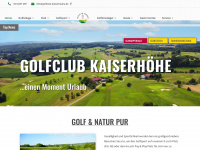 golfclub-kaiserhoehe.de Webseite Vorschau