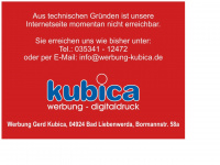 werbung-kubica.de Webseite Vorschau