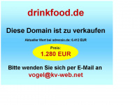 drinkfood.de Webseite Vorschau
