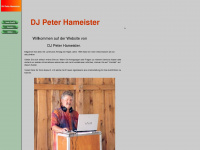 djpeterhameister.de Webseite Vorschau
