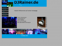 djrainer.de Webseite Vorschau