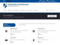 union-blau-weiss-biesfeld.de Webseite Vorschau