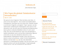 hobsons.ch Webseite Vorschau