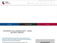 pond-security.com Webseite Vorschau