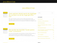 billard-jena.de Webseite Vorschau