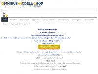 omnibus-modell-shop.de Webseite Vorschau