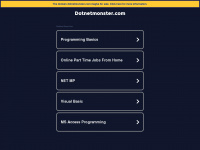 dotnetmonster.com Webseite Vorschau