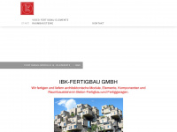 ibk-fertigbau.de Webseite Vorschau