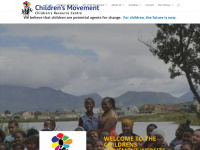 childrensmovement.org.za Webseite Vorschau