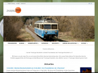 trossinger-eisenbahn.de Webseite Vorschau