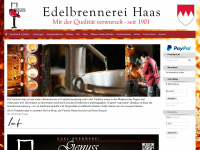 destillerie-haas.com Webseite Vorschau