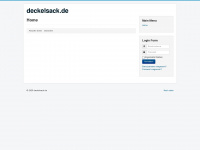 deckelsack.de Webseite Vorschau