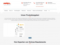 schnee-bauelemente.de Webseite Vorschau