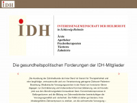 idh-sh.de Webseite Vorschau
