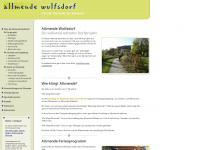 allmende-wulfsdorf.de Webseite Vorschau