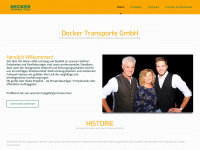 decker-transporte.com Webseite Vorschau