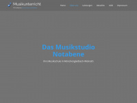das-musikstudio-notabene.de Webseite Vorschau