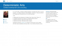 deterministic-arts.de Webseite Vorschau