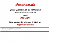 decorex.de Webseite Vorschau