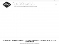 dmx4all.eu Webseite Vorschau