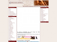 piercing-arten.de Webseite Vorschau