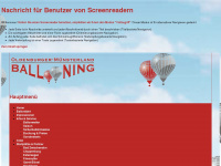 om-ballooning.de Webseite Vorschau