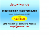 detox-kur.de Webseite Vorschau