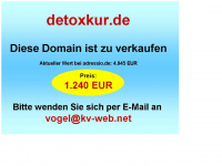 detoxkur.de Webseite Vorschau