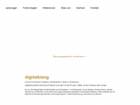 digitalklang.com Webseite Vorschau