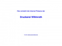 druckerei-willmroth.de Webseite Vorschau