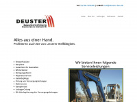deuster-bau.de Webseite Vorschau