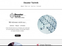 deustertechnik.de Webseite Vorschau