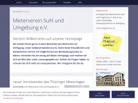 mieterverein-suhl.de Webseite Vorschau