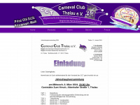 carneval-club-thalau.de Webseite Vorschau