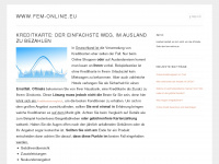 fem-online.eu Webseite Vorschau