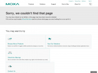 moxa.com Webseite Vorschau