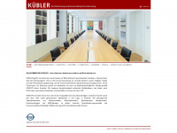 kueblerlaw.com Webseite Vorschau