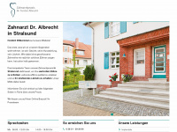 dr-albrecht-stralsund.de Webseite Vorschau