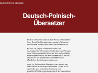 deutsch-polnisch-uebersetzer.de Webseite Vorschau