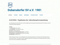 dobersdorfer-sv.com Webseite Vorschau