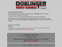 doblinger-kabelbau.de Webseite Vorschau