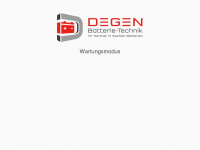 degen-batterietechnik.de Webseite Vorschau