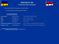 dobrijevic.de Webseite Vorschau
