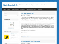 bibliothekarisch.de Webseite Vorschau