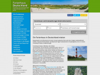 ferienhaus-deutschland.de Webseite Vorschau