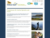 oideas-gael.com Webseite Vorschau
